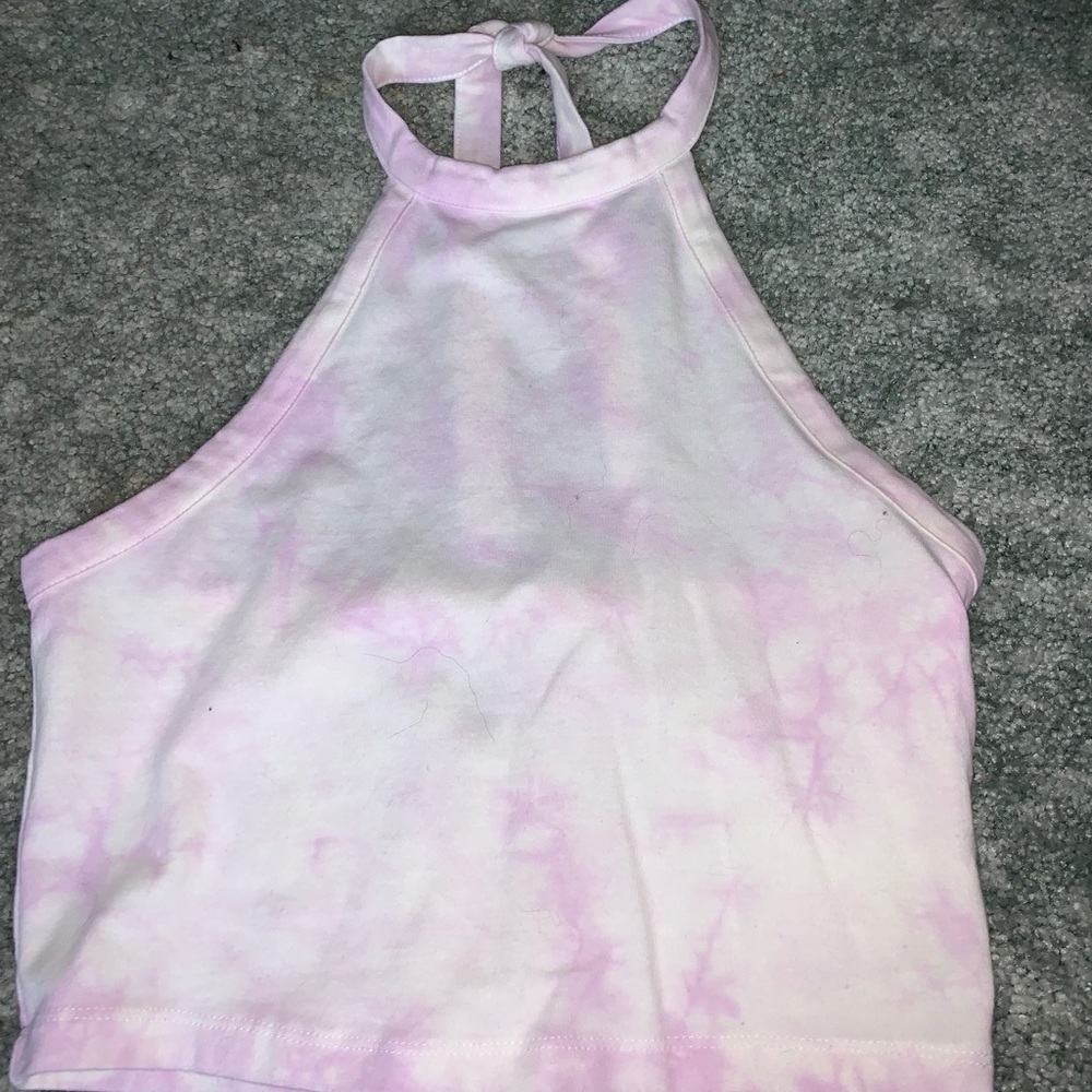 me to we pink halter top